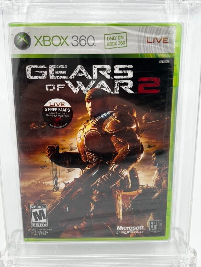 Gears of War 2 (Microsoft Xbox 360, 2008) - SEALED GRADED WATA 8.0