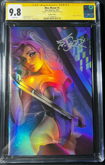 Miss Meow #5 TRISTAR Virgin Foil 1:100 Ratio CGC GRADED SIGNED 9.8