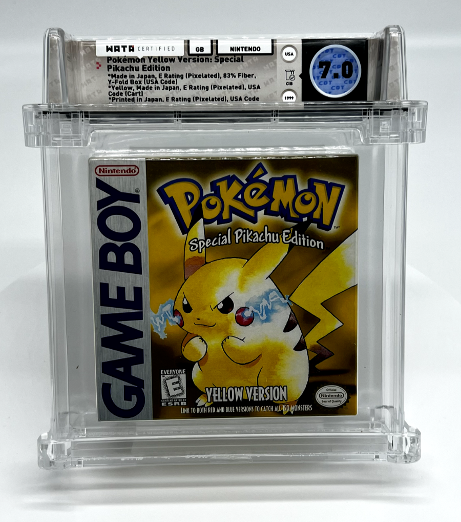 Pokémon Yellow Version Special Pikachu Edition Game Boy Video Game CIB WATA 7.0