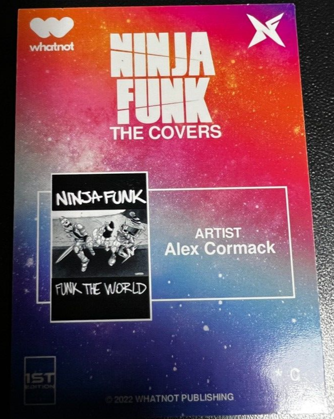 NINJA FUNK TRADING CARDS SET 10 SIGNED REMARKED HOLOFOIL KIRKHAM ZUCKER 1ST EDTN