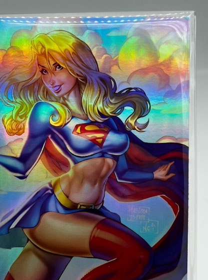 DRAWN TOGETHER SUPERGIRL MIKE DEBALFO MARISSA POPE FOIL LIMITED EDITION 10 COPYS