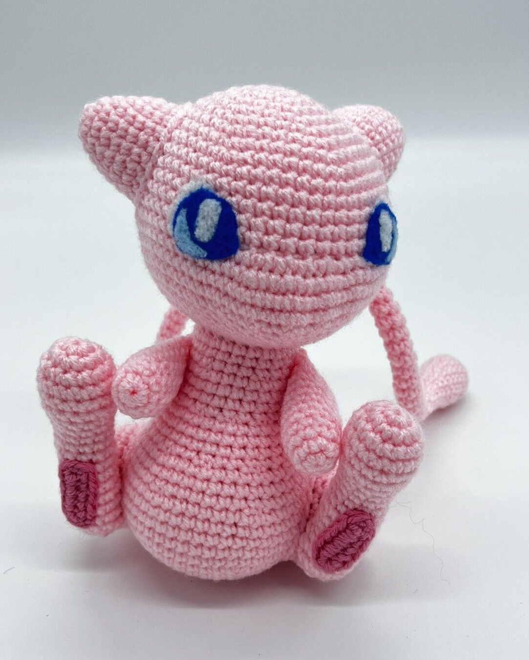 POKEMON MEW KNITTED CROTCHET STUFFED ANIMAL AMIGURUMI HANDMADE PLUSHIE