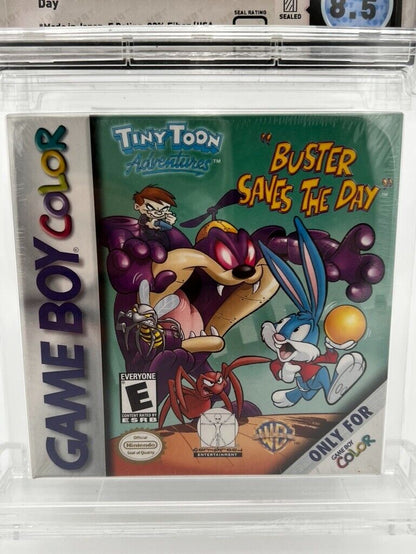 Tiny Toon Adventures Buster Saves The Day Gameboy Color SEALED GRADED WATA 8.5