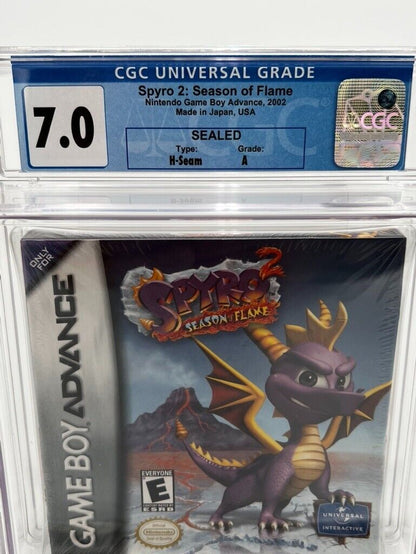 NEW Spyro 2 VIDEO GAME Nintendo Gameboy Advance SEALED GRADED CGC 7.0