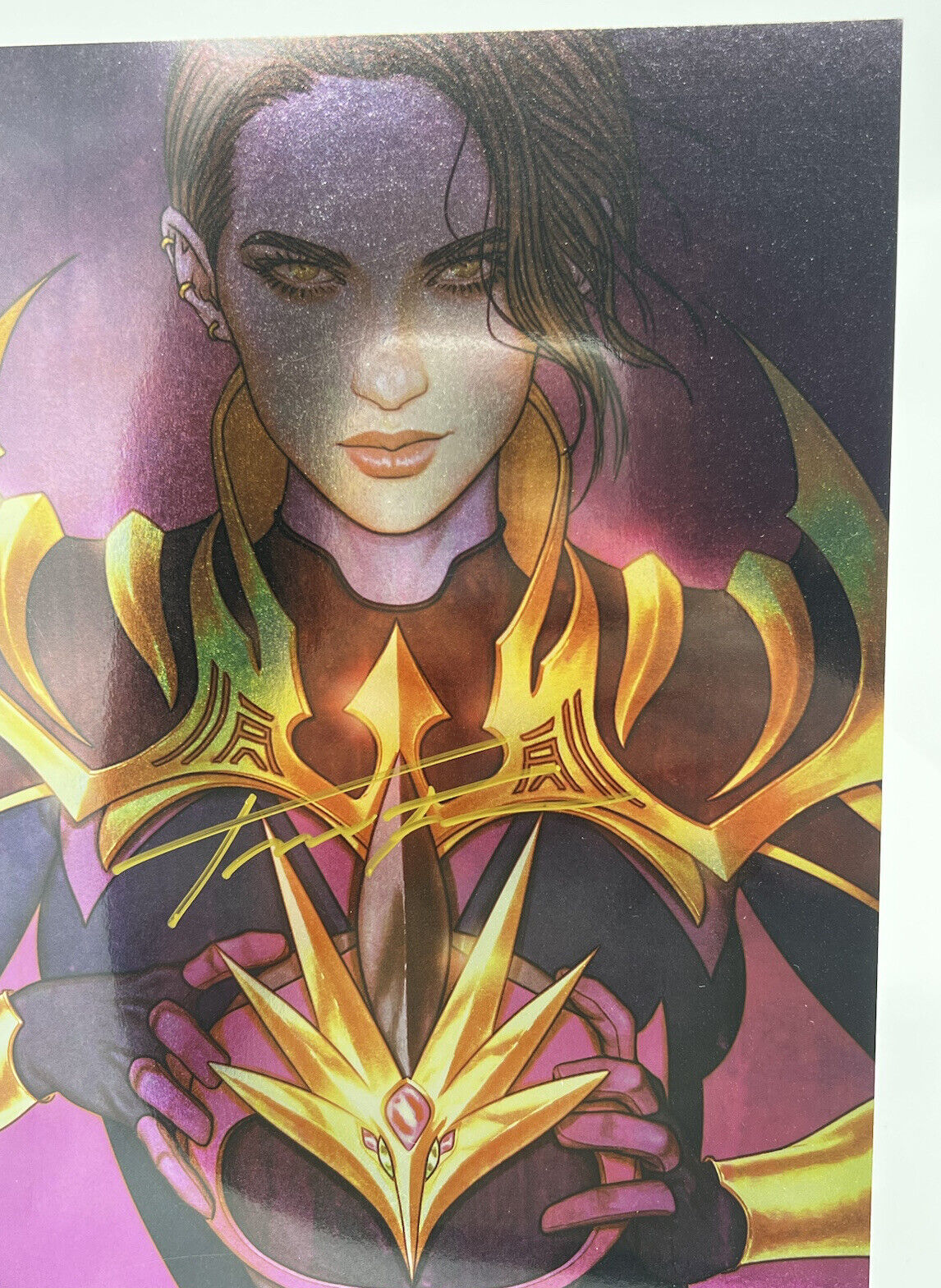 POWER RANGERS UNLIMITED COINLESS 1 JENNY FRISON VIRGIN FOIL SIGNED SDCC #204/400