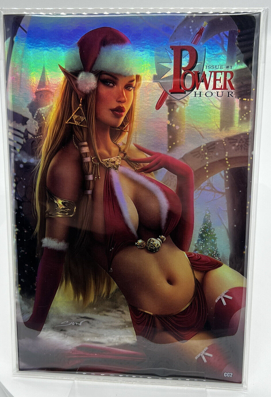 Power Hour #1 Princess Zelda  Sun Khamunaki FOIL LIMITED PUBLISHER  COPY #2/5