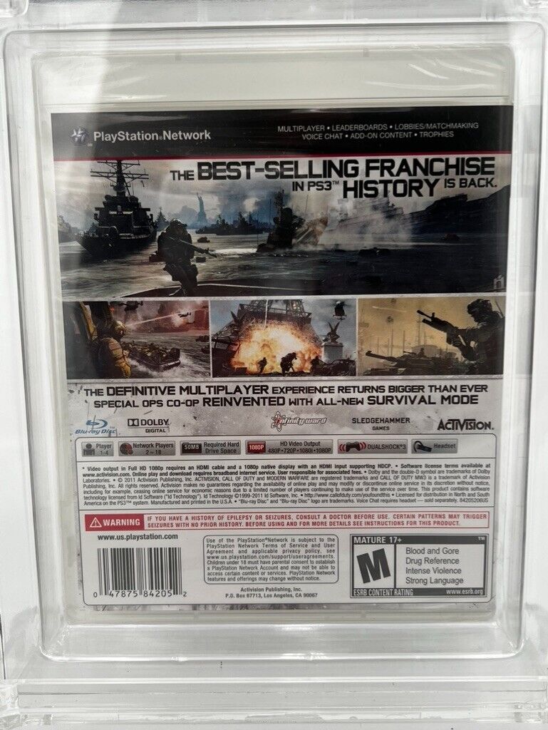 Call of Duty Modern Warfare 3 Playstation 3 NEW SEALED GRADED WATA 9.4 MW3 PS3