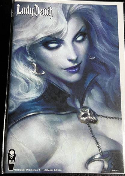 Lady Death Malevolent Decimation #1 STANLEY ARTGERM LIMITED EDITION #509/600