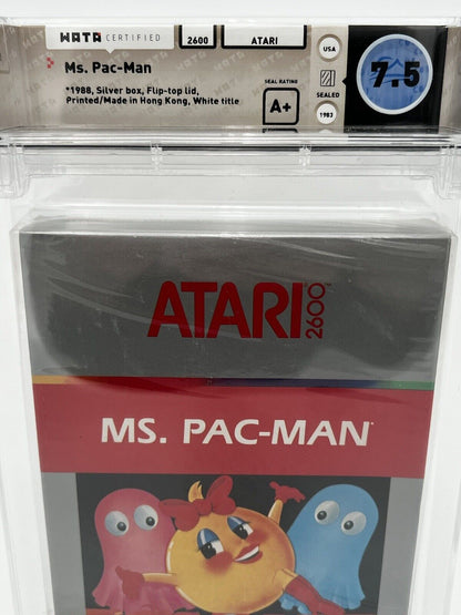 Ms. Pac-Man Video Game Atari 2600 1982 NEW SEALED GRADED WATA 7.5