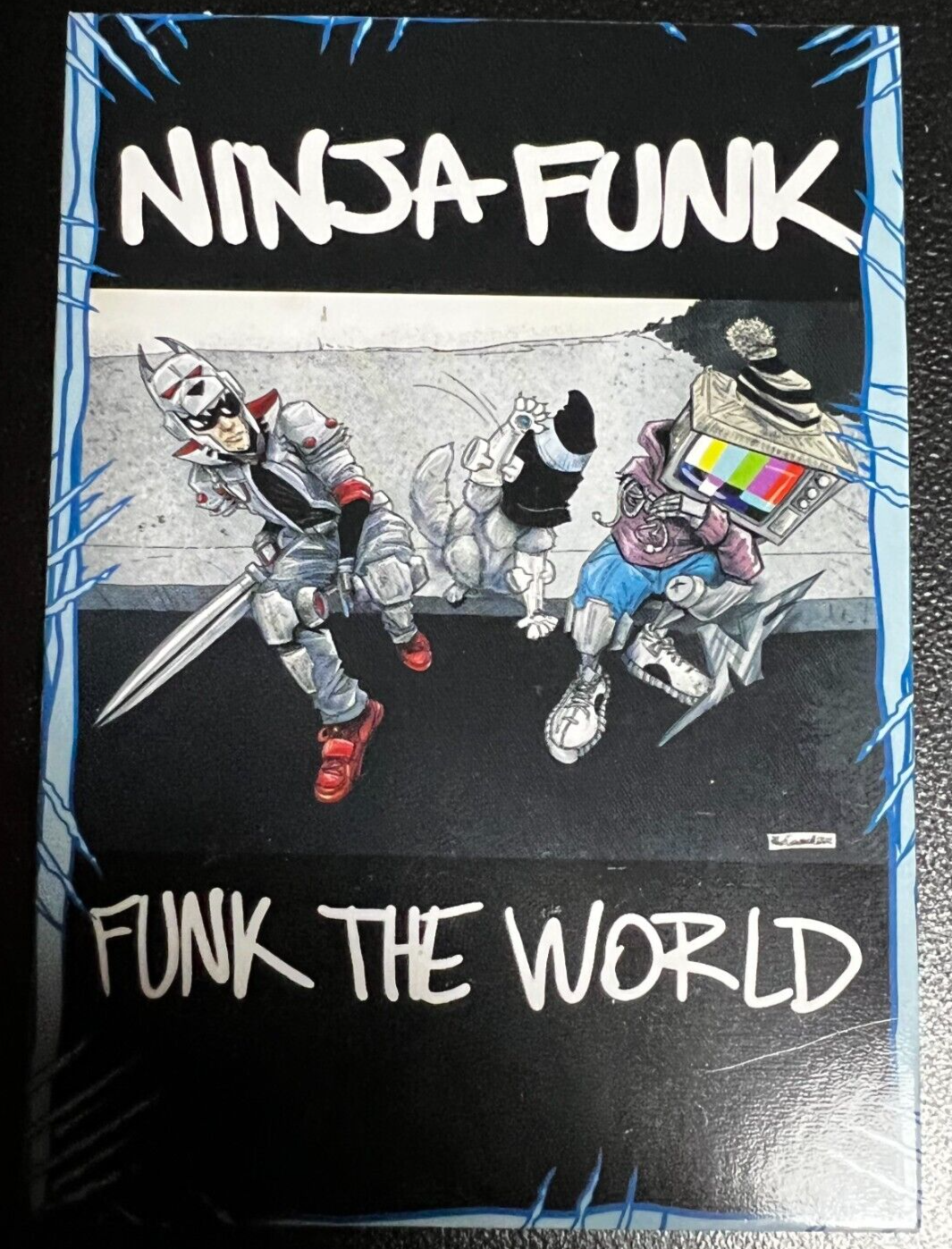 NINJA FUNK TRADING CARDS SET 10 SIGNED REMARKED HOLOFOIL KIRKHAM ZUCKER 1ST EDTN