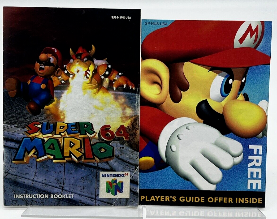 Super Mario 64 Nintendo 64 N64 Complete In Box CIB VIDEO GAME EXCELLENT CLEAN