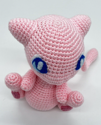 POKEMON MEW KNITTED CROTCHET STUFFED ANIMAL AMIGURUMI HANDMADE PLUSHIE