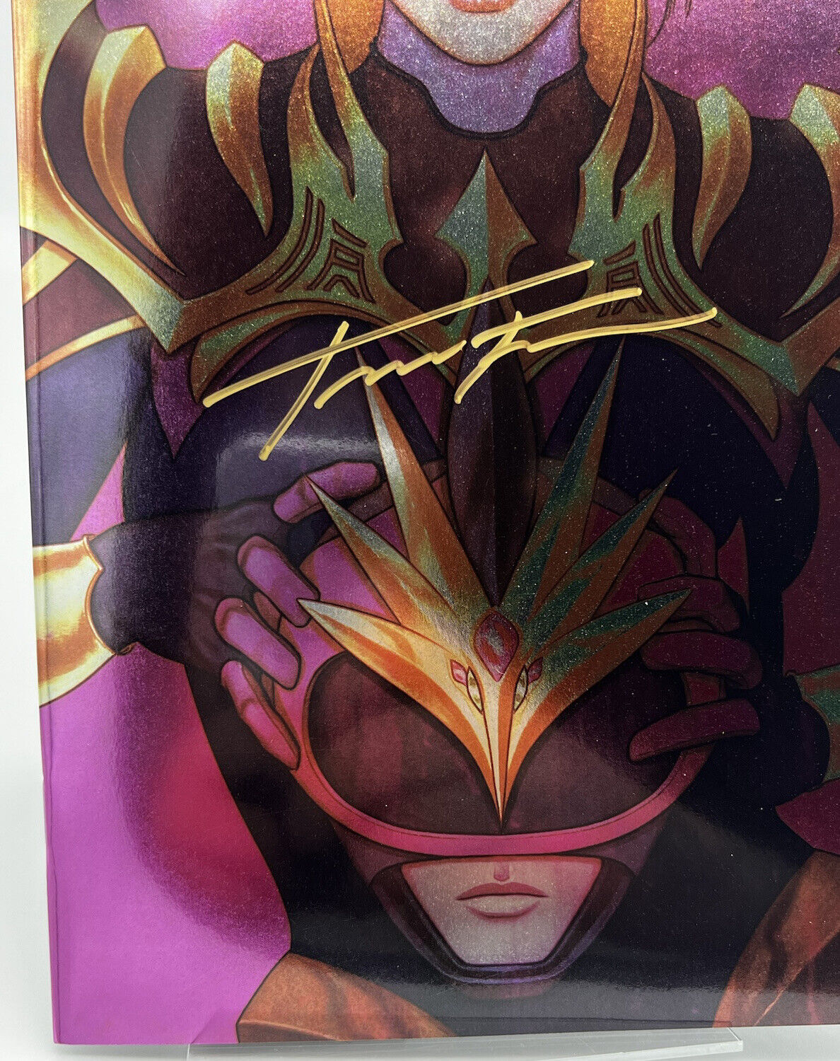 POWER RANGERS UNLIMITED COINLESS 1 JENNY FRISON VIRGIN FOIL SIGNED SDCC #204/400