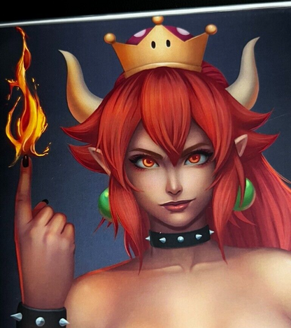 M HOUSE SUPER MARO BROS BOWSETTE CARLOS VASS VIRGIN MELINDA'S COMICS BOWSER