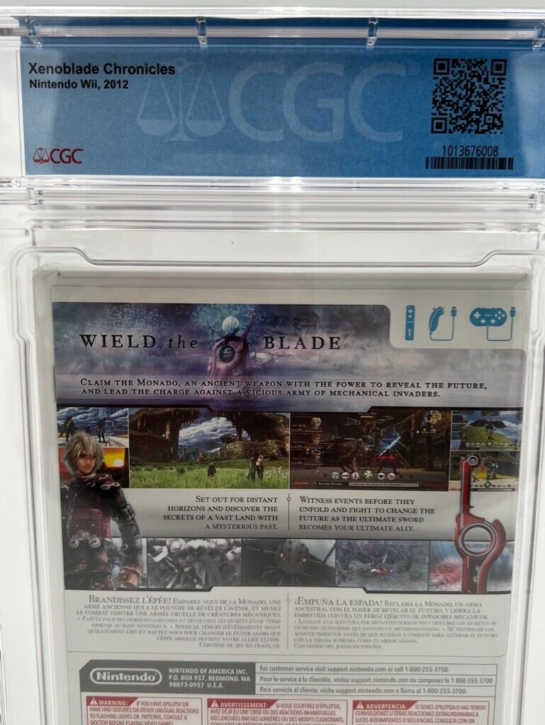 Xenoblade Chronicles Video Game for Nintendo Wii 2012 New Sealed Graded CGC 9.4