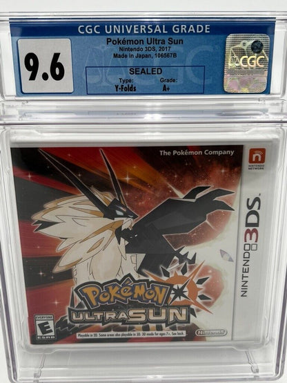 Pokemon Ultra Sun Nintendo 3DS NEW SEALED GRADED CGC 9.4 WATA VIDEO GAME