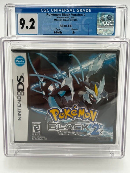 Pokemon Black Version 2 Nintendo DS SEALED GRADED 9.2