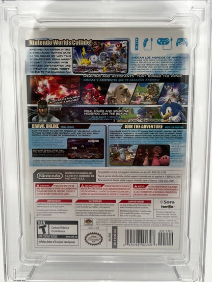 Super Smash Bros. Brawl Nintendo Wii SEALED GRADED CGC 9.2 VIDEO GAME WATA