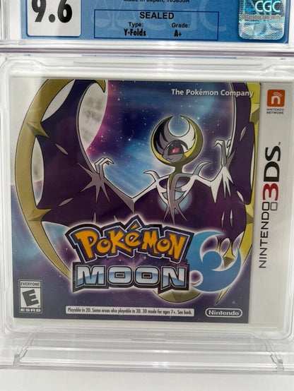 Pokémon Moon Nintendo 3DS  NEW SEALED GRADED CGC 9.6 VIDEO GAME