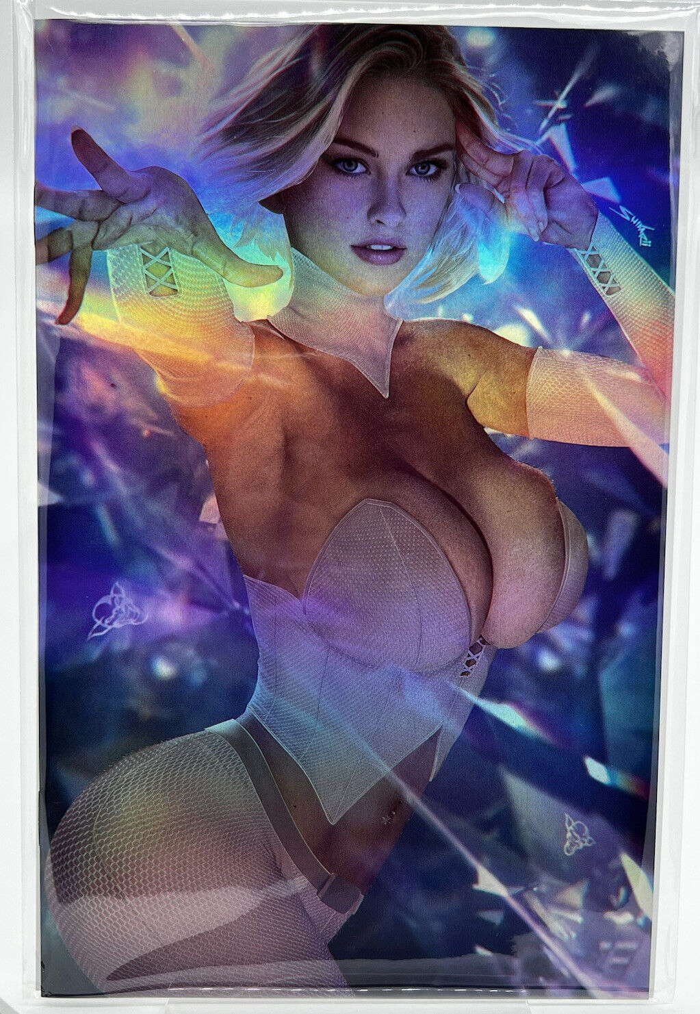 TOTALLY RAD EMMA FROST SHIKARII FOIL LIMITED EDITION 10 COPIES X-MEN ICE QUEEN