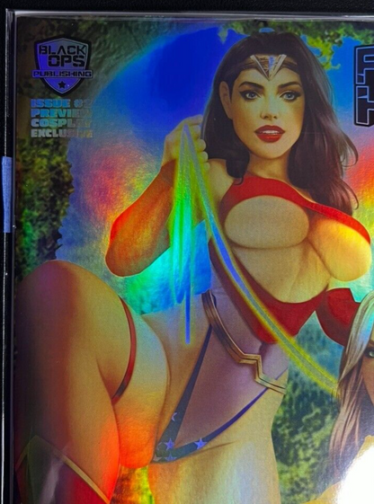 POWER HOUR #2 GONE ROGUE WONDER WOMAN SIDNEY AUGUSTO FOIL LIMITED #5/20 COPIES