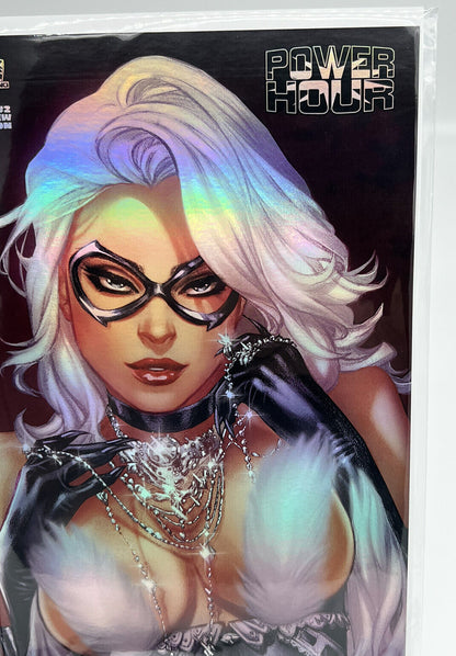 Power Hour #2 Black Cat Ebas Foil Preview CLOSE UP LIMITED EDITION #16/20 COPIES