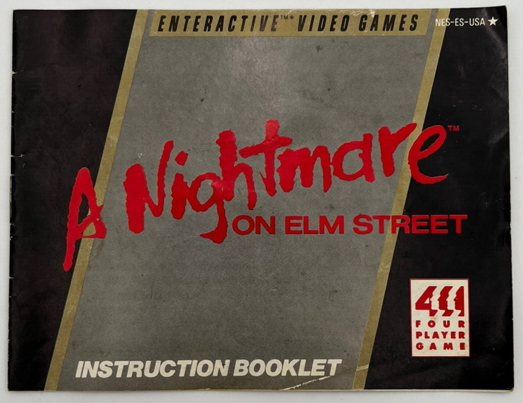 Nightmare on Elm Street Nintendo NES 1990 COMPLETE IN BOX CIB RETRO VIDEO GAME