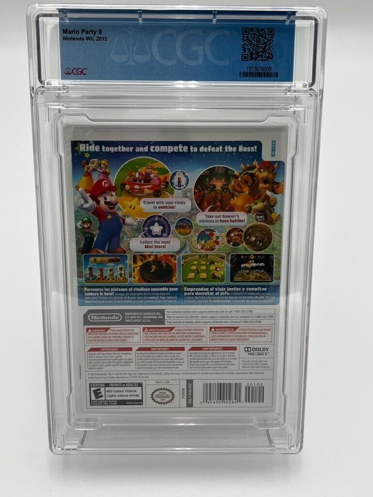 Mario Party 9 Nintendo Wii NEW SEALED GRADED CGC 9.2 VIDEO GAME WATA SUPER BROS