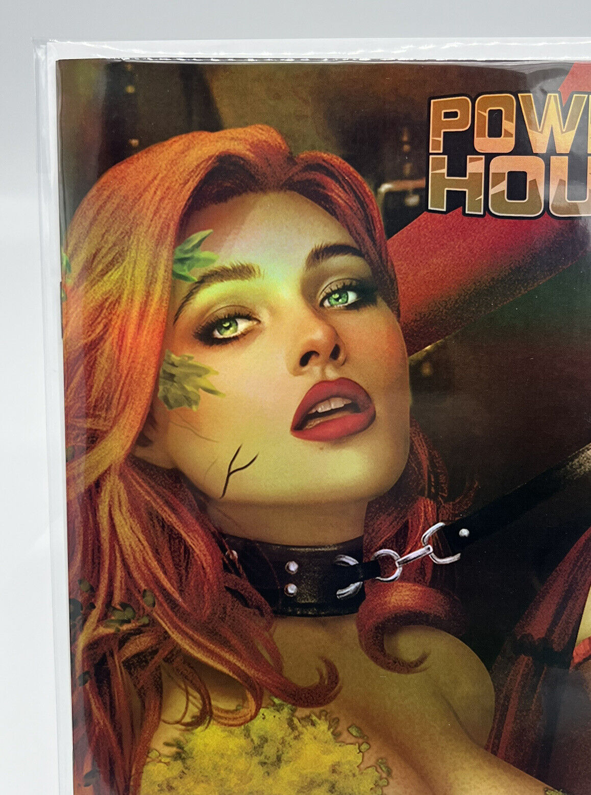 POWER HOUR POISON IVY LEASHED CLOSE UP PREVIEW SIDNEY AUGUSTO FOIL LIMITED #4/20