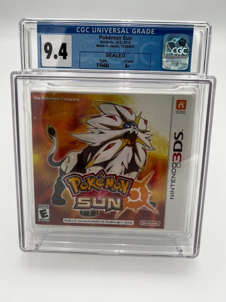 Pokémon Sun Nintendo 3DS NEW SEALED GRADED CGC 9.4 RETRO VIDEO GAME WATA