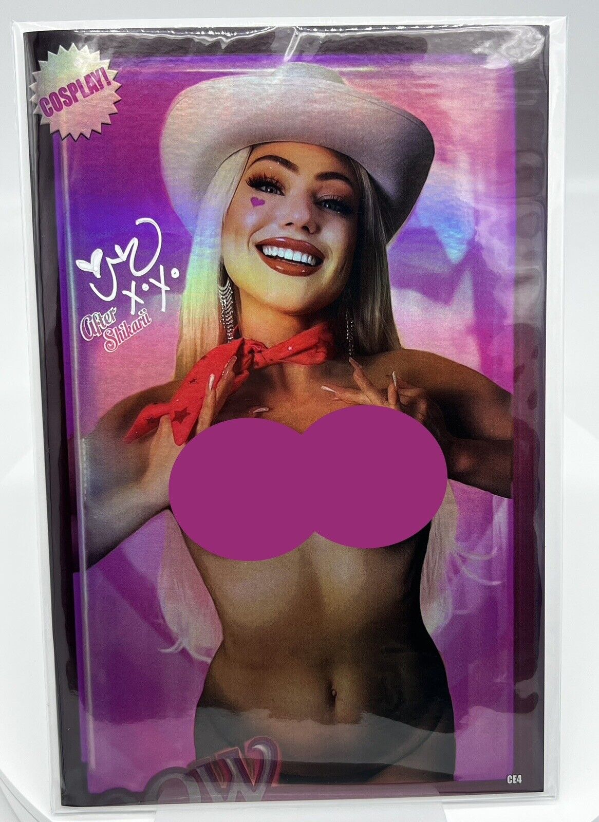 Miss Meow #6 Barbie Shikarii SIGNED RACHIE VIRGIN FOIL COLLECTORS EDITION #4/5