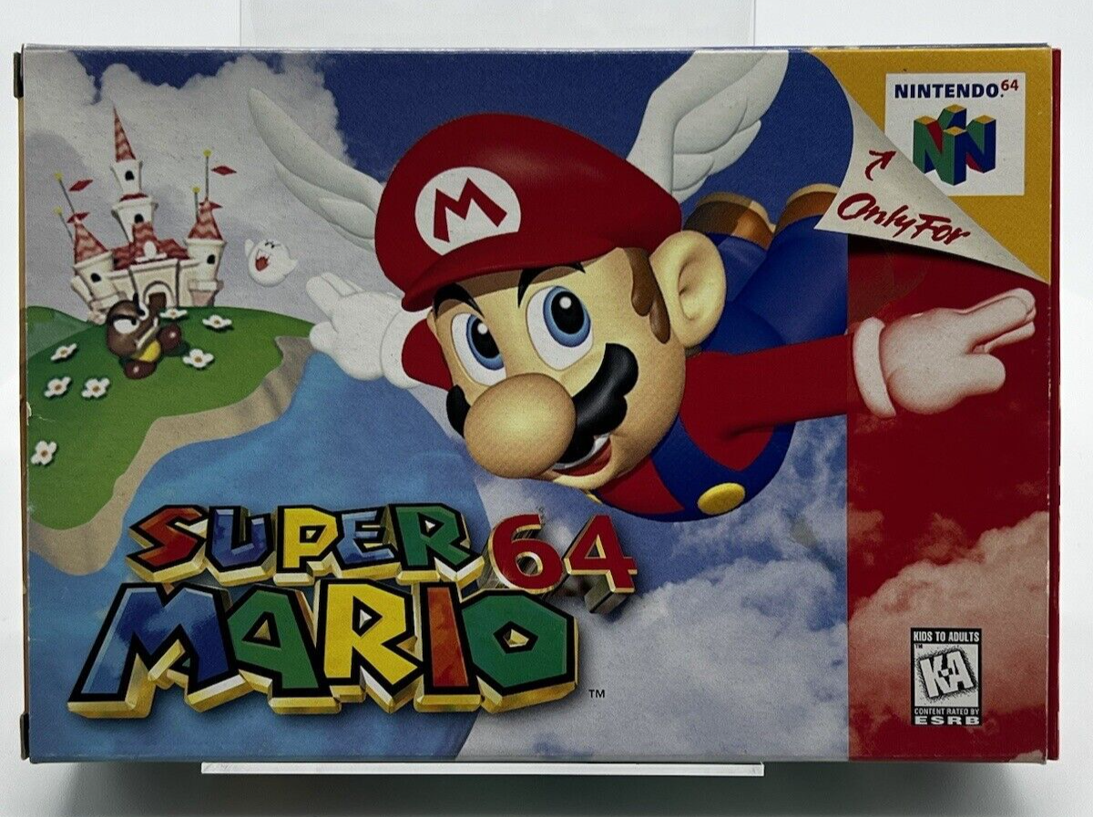 Super Mario 64 Nintendo 64 N64 Complete In Box CIB VIDEO GAME EXCELLENT CLEAN