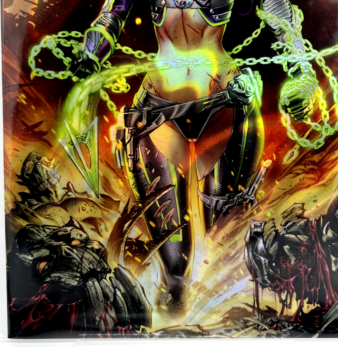 Prey For The Sinner #2 EBAS LAVA FOIL LIMITED EDITION #3/25 COPIES 2X SIGNED !!