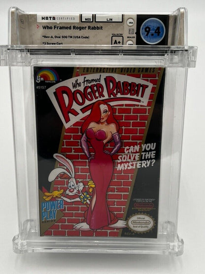 Who Framed Roger Rabbit (Nintendo Entertainment System, 1989) SEALED GRADED 9.4