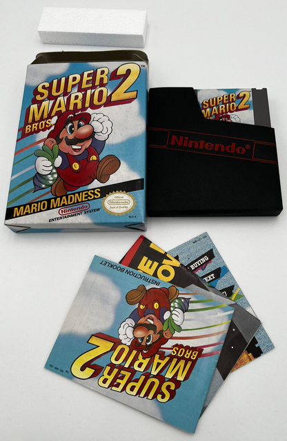 Super Mario Bros. 2 (Nintendo NES, 1988) COMPLETE IN BOX CIB RETRO VIDEO GAME