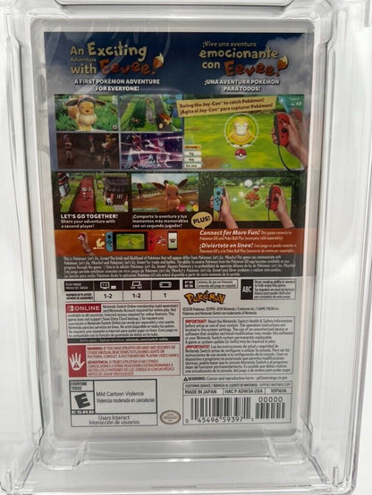 Pokemon Let's Go Eevee for Nintendo Switch SEALED GRADED CGC 9.8 VIDEO GAME NEW