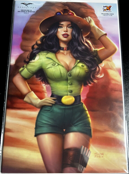 ZENESCOPE VAN HELSING VS THE LEAGUE OF MONSTERS #3 SUN KHAMUNAKI LIMITED 350