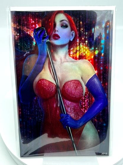 TOTALLY RAD JESSICA RABBIT SHIKARII FOIL LIMITED ARTIST EDITION #9/10 AP