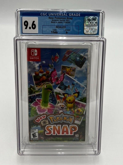 New Pokemon Snap Nintendo Switch SEALED GRADED CGC 9.6 RETRO VIDEO GAME WATA