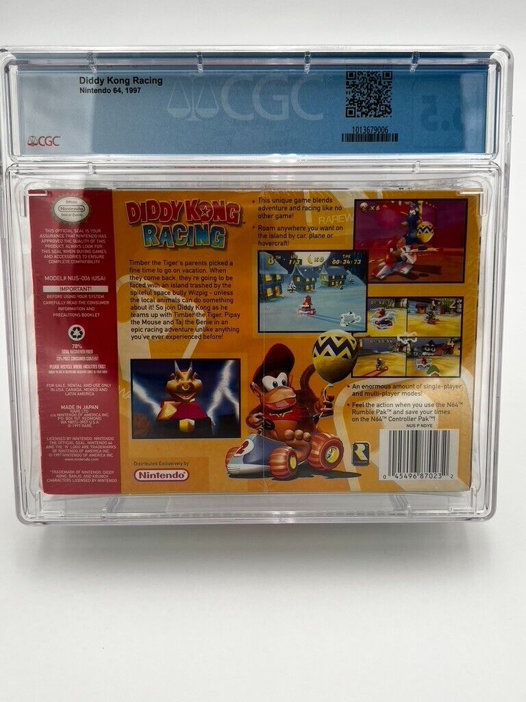 Diddy Kong Racing VIDEO GAME Nintendo 64 SEALED GRADED 6.5 CGC NEW N64