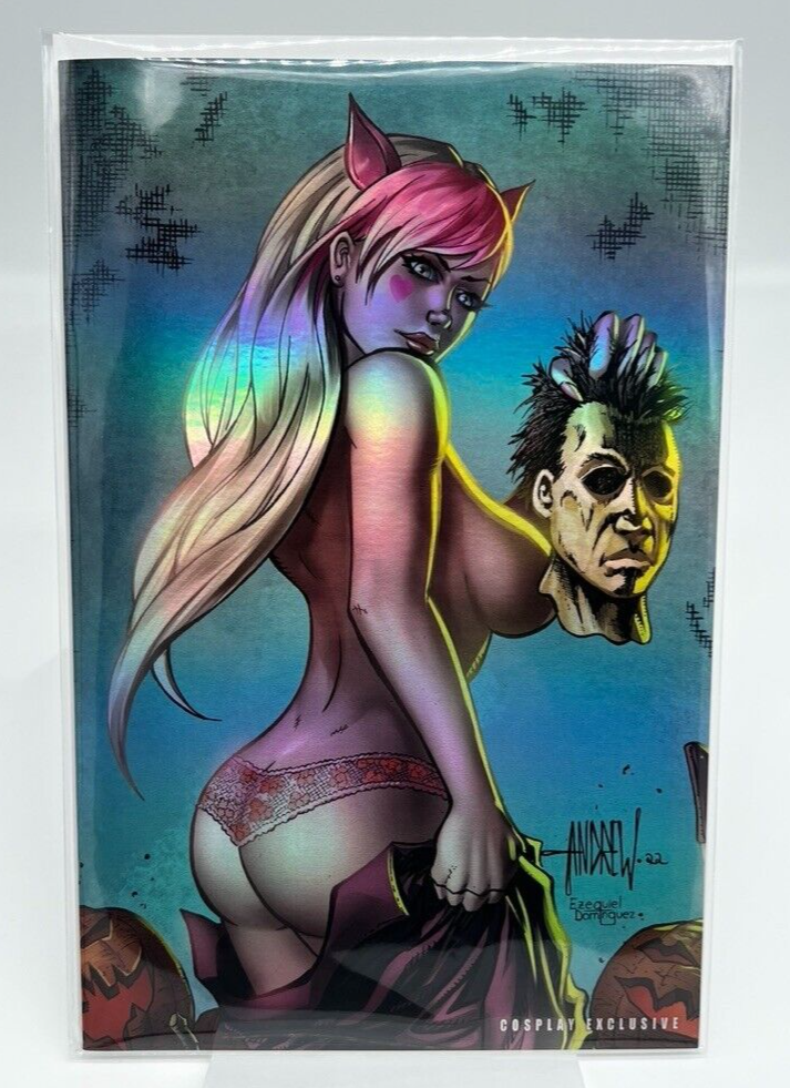 Miss Meow #5 MICHAEL MYERS Andrew Mangum Virgin Foil LIMITED EDITION 20 COPIES