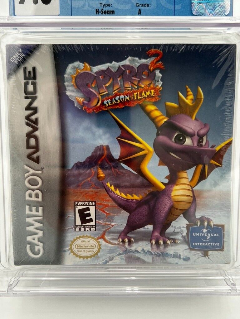 NEW Spyro 2 VIDEO GAME Nintendo Gameboy Advance SEALED GRADED CGC 7.0