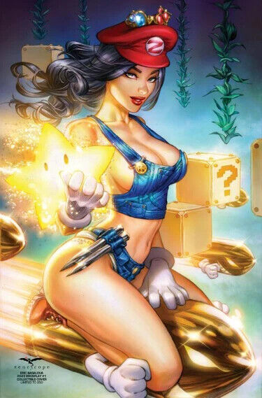 ZENESCOPE 2023 VIP BROSPLAY #1 EBAS LIMITED EDITION 100 COPIES SUPER MARIO BROS