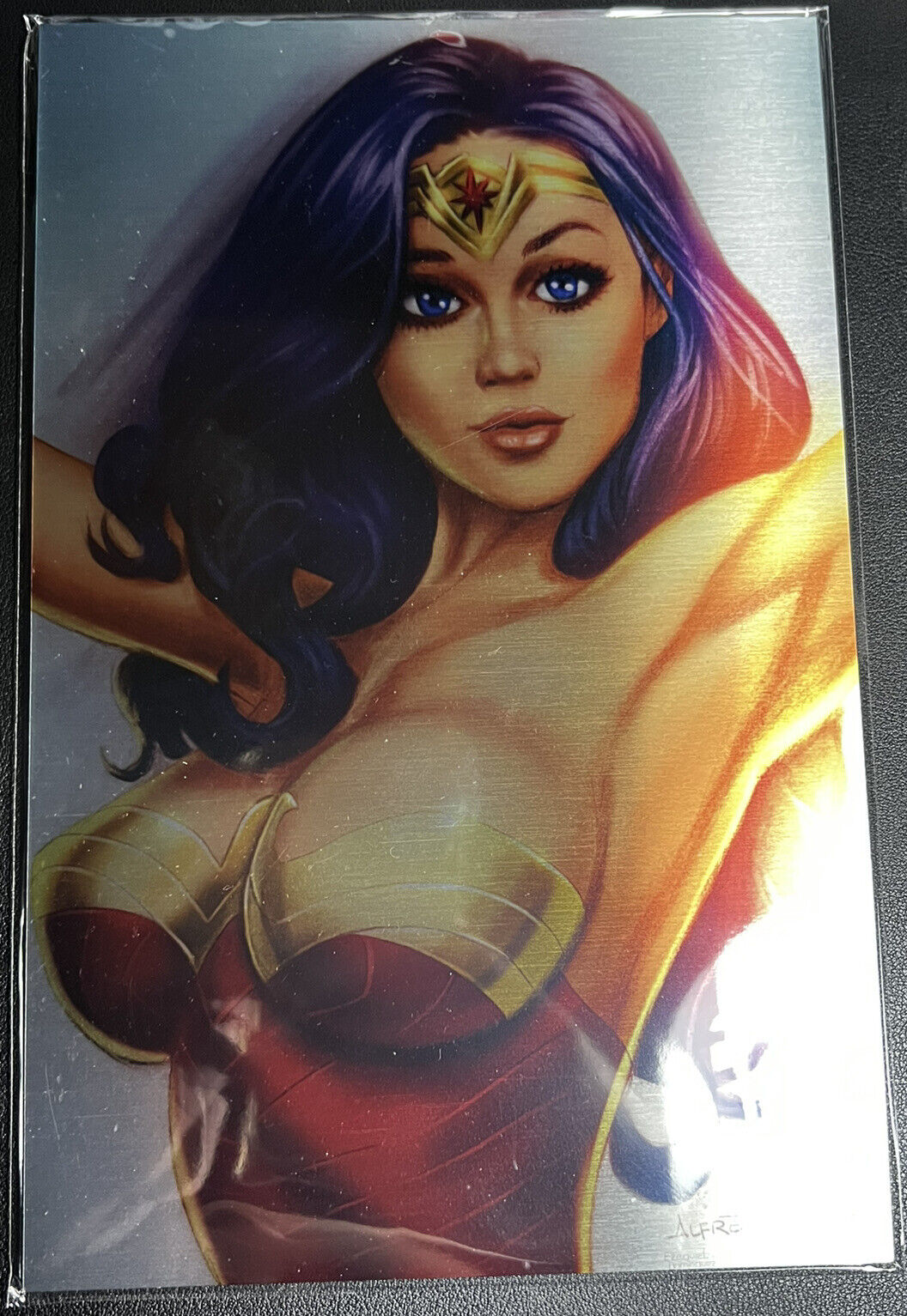 M House Wonder Woman Alfret Le METAL LIMITED EDITION ARTIST PROOF #2/10 MELINDAS