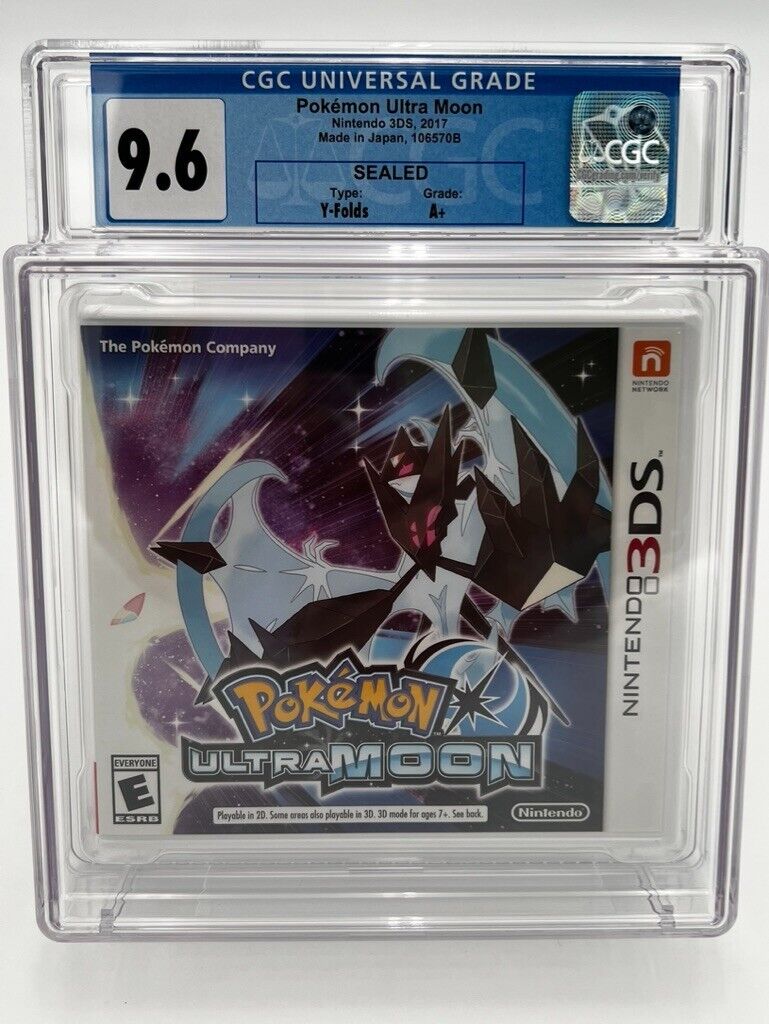 Pokemon Ultra Moon  Nintendo 3DS SEALED GRADED CGC 9.6 NEW VIDEO GAME