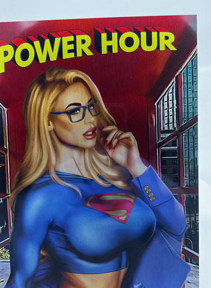 POWER HOUR 2 SUPER GIRL FERNANDO ROCHA METAL CVR LIMITED EDTN #1/10 FIRST PRINT