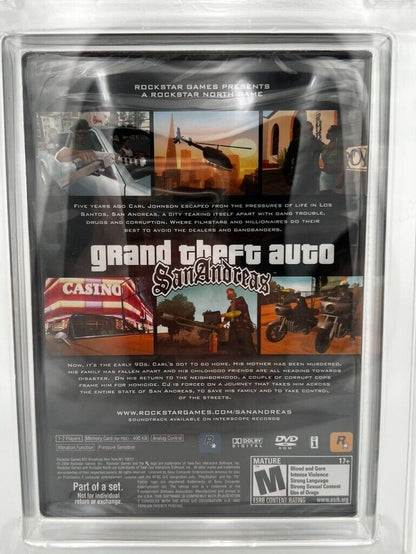 Grand Theft Auto: San Andreas PS2 Playstation 2 SEALED GRADED WATA 9.6