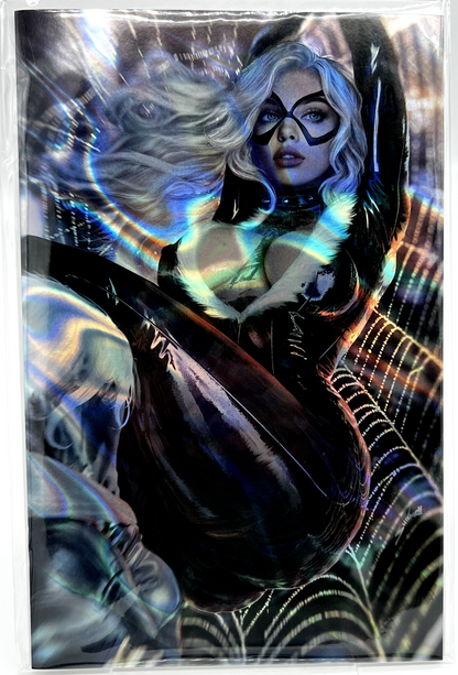 TOTALLY RAD BLACK CAT SHIKARII LAVA FOIL LIMITED EDITION 10 COPIES SOLD OUT