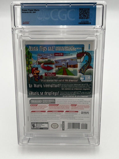 Super Paper Mario Nintendo Wii NEW SEALED GRADED CGC 9.0 VIDEO GAME WATA